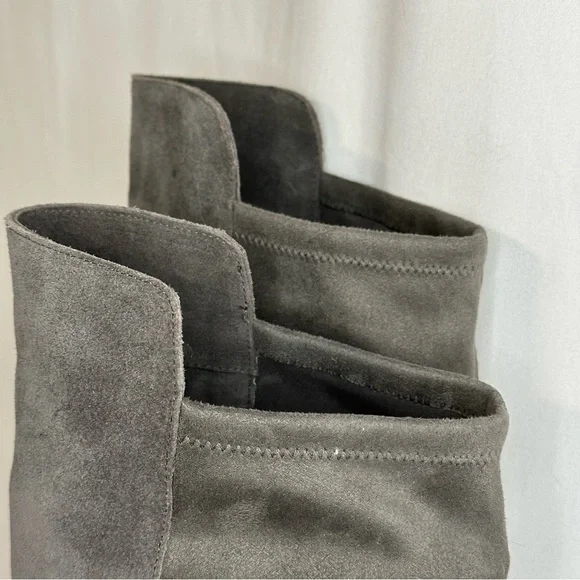 Sole Society Calypso Knee High Boots Suede Leather Gray Women’s Size 7 - Picture 5 of 10